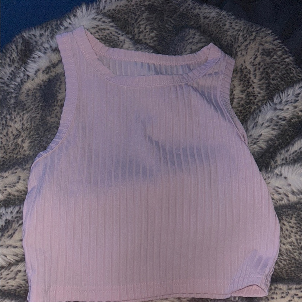 Women's Pink Sleeveless Top